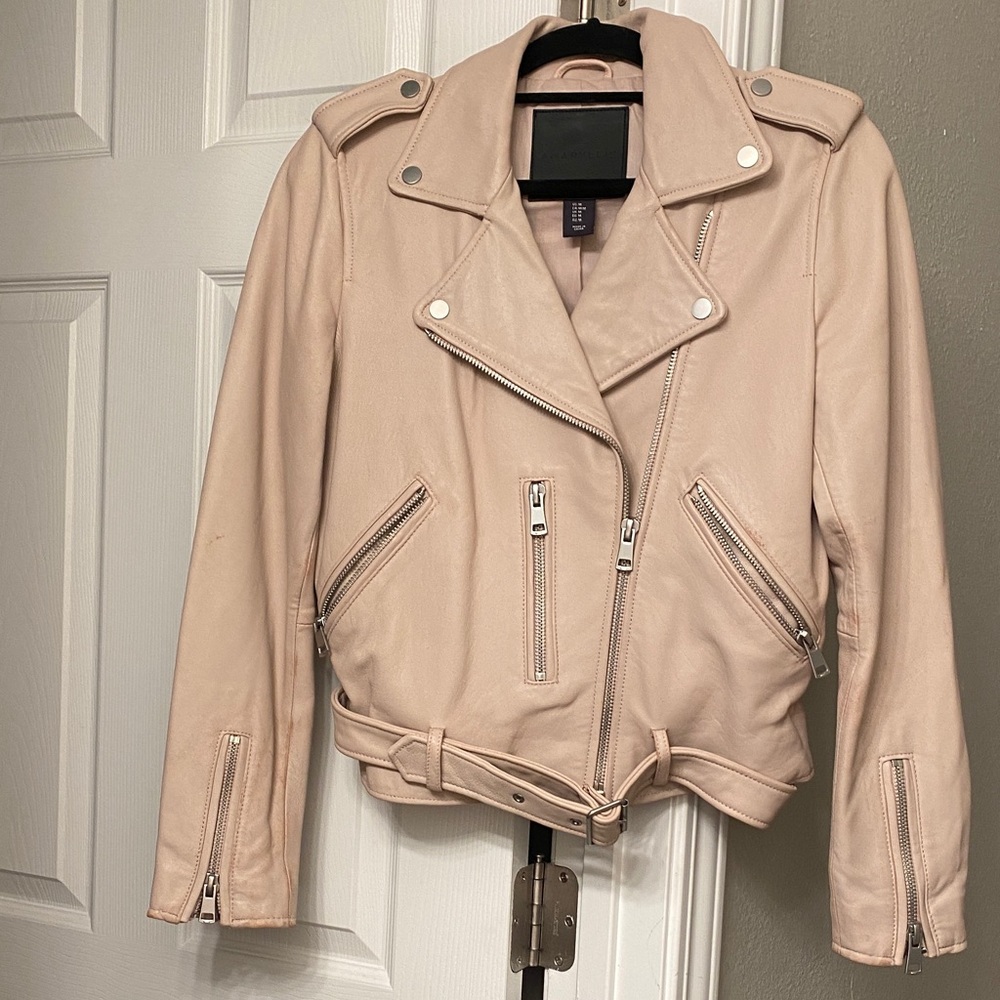 Amaryllis Blush Leather Jacket